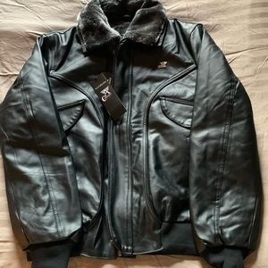 Italian A Collezioni jacket vegan leather